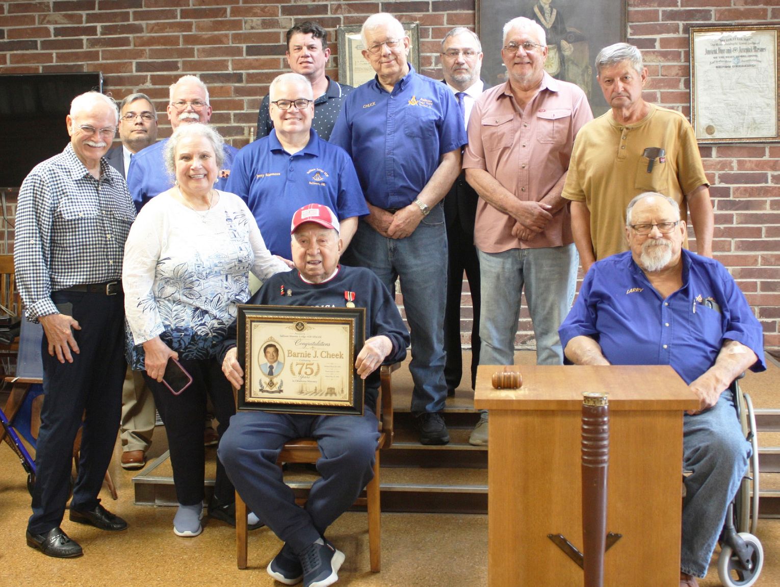Sallisaw Mason honored for 75 years of service Article upload date: 05/20/2026